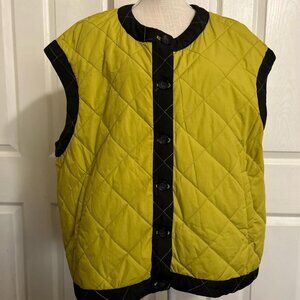 URBAN QUILTED VEST/JACKET BY ALEMBIKA YELLOW